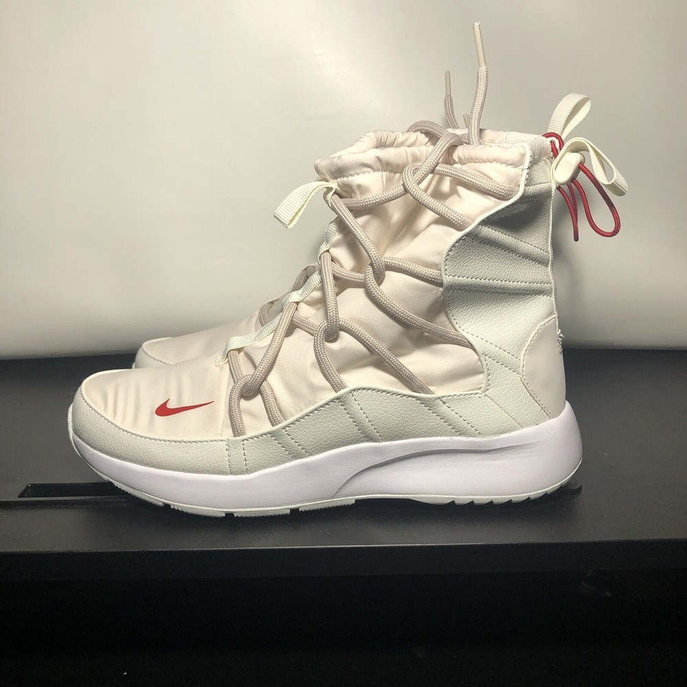 Nike Tanjun High Rise Womens Size 9.5 Winter Snow Boots Shoes Phantom Red Sand